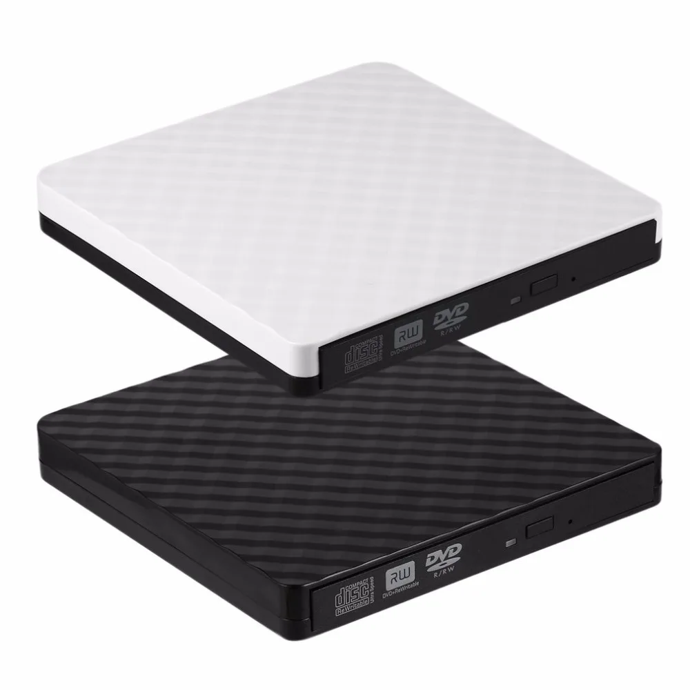 Внешний DVD rom Оптический привод USB 2,0 CD/DVD-rom CD-RW плеер горелка тонкий портативный ридер записывающее устройство для ноутбука