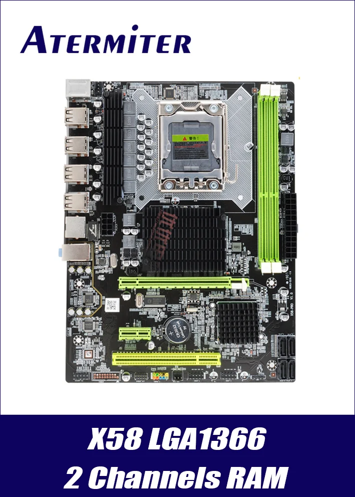 Atermiter X79 Pro Материнская плата LGA 2011 USB2.0 SATA2 поддержка памяти REG ECC и процессор Xeon E5
