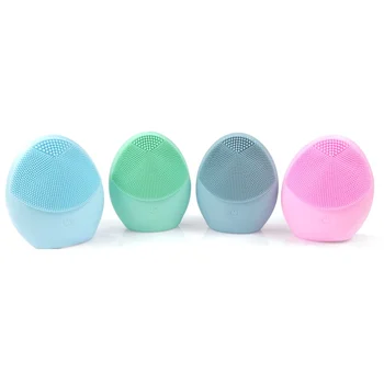 

High Quality Facial Cleansing Brush Sonic Vibration Face Cleaner Silicone Deep Pore Cleaning Electric Waterproof Massage Soft
