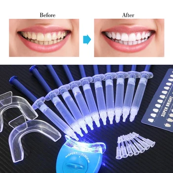 

Teeth Peroxide Whitening Dental Kit Oral Bleaching Gel Kit With LED Light Tooth Dental Equipment Smile Products Tooth Beauty