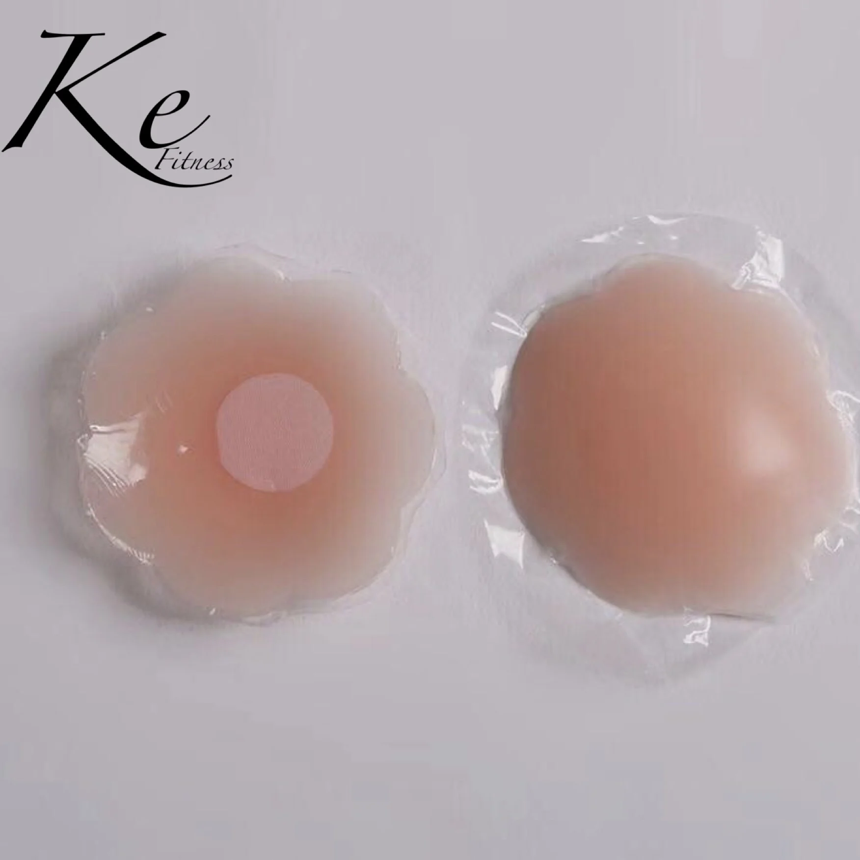 KE Silicone nipple waterproof breathable nipple invisible chest anti-glare nipple invisible stickers 3 pairs black in black box