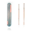 2PCS/Set Ear Pick Earwax Removal Kit Rose Gold Ear Cleansing Tool Set, Ear Curette Ear Wax Remover Tool with Storage Box