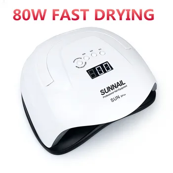 

80W SUN X Plus Lamp Nails Dryer For UV LED Gel Lamp For Manicure Drying Nail Polish Ice Lamp For Nail Manicure Machine