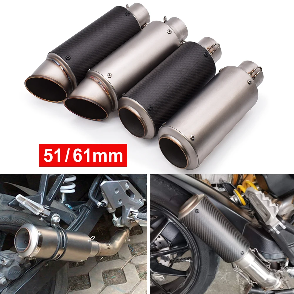 

For Suzuki GSR600 GSR750 GSXS750 GSXR600 GSXR750 RM85 Universal 51mm 61mm modified motorcycle exhaust pipe with DB Killer