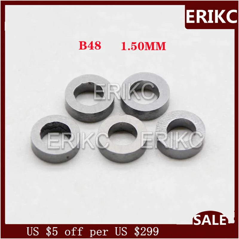 

ERIKC B48 SIZE 1.50 MM-1.58MM Needle Valve Shims1.52MM 1.54MM 1.55MM 1.56MM 1.58mm 240 PCS /Box FOR Bos-ch 120 Series