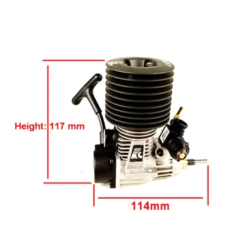 

FC 21 Engine Pull Starter 3.46cc Engine For 1/8 Methanol Fuel RC Model Car (With Spark Plug)