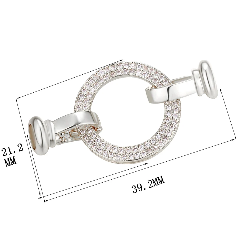Jewelry Making Accessories Cubic Zirconia Fastener Clasps Connectors Findings Supplies