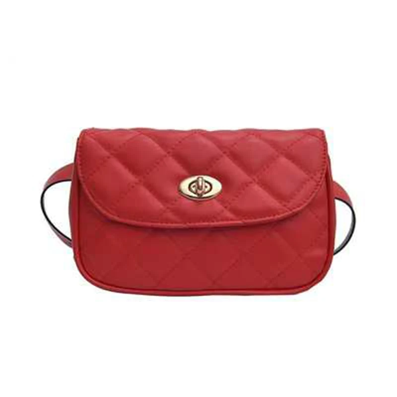 Red Waist pack Новая женская поясная сумка, Кожаная поясная сумка, модная красная сумка на пояс, женские сумки на ремне, регулируемая Высокая емкость, сумки на ремне - Цвет: Red Waist pack