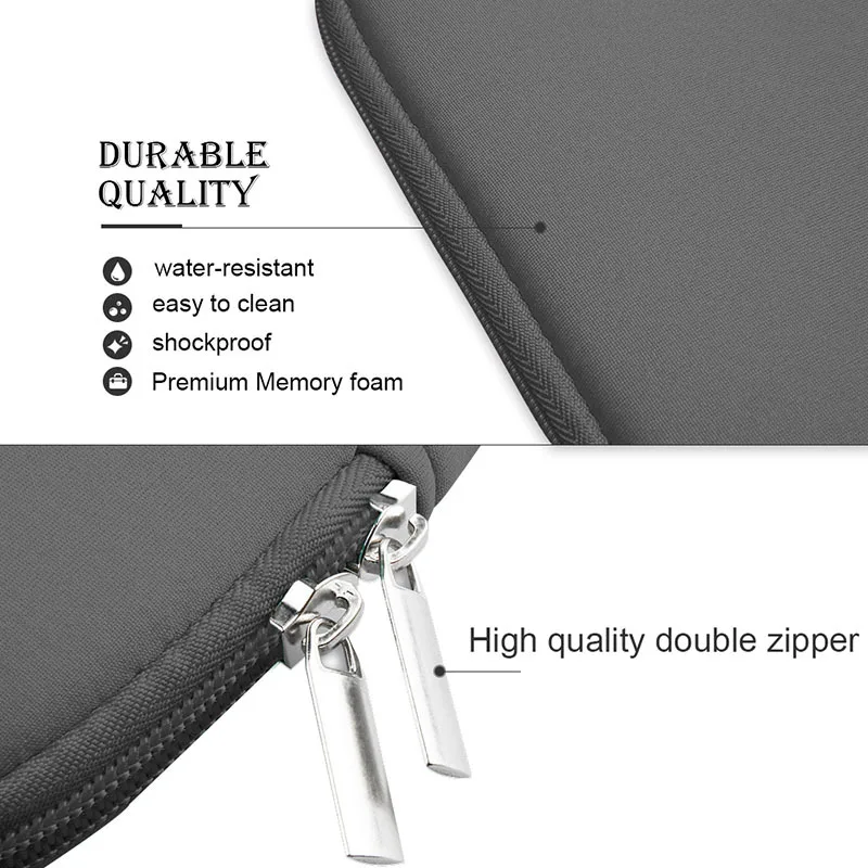 Capa de Manga Portátil para Microsoft Surface Pro 9x12.3 13 Tablet Tablet Tablet Bolsa Macia Forro de Pelúcia Zíper Bolsa - Imagem 5