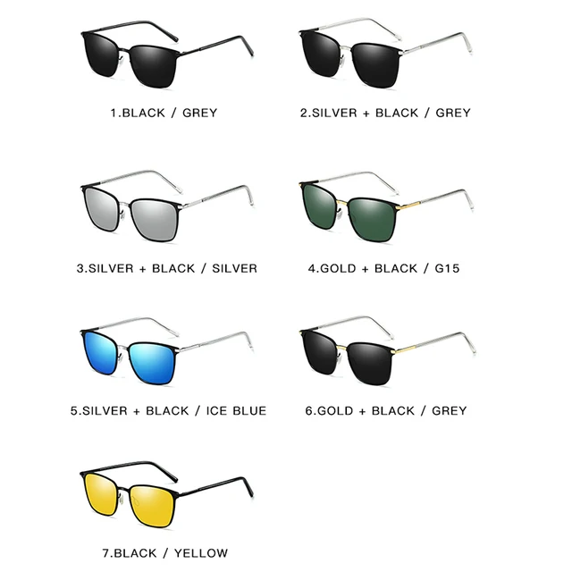 2020 Vintage Sunglasses Men HD Polarized Driving Sun Glasses Retro Alloy Frame UV400 Protection 5