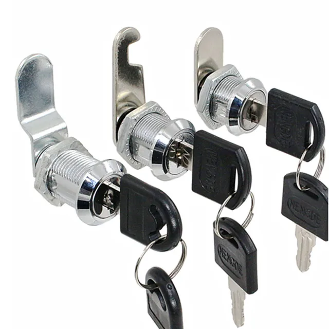 Univerzális Biztonságos Bütykös Henger Zár 16/20/25/30 Mm Kulcsokkal Nyelv Zárja A Postafiók Fájlszekrény Fiók Biztonsági Bútorok Hardver - Image 3