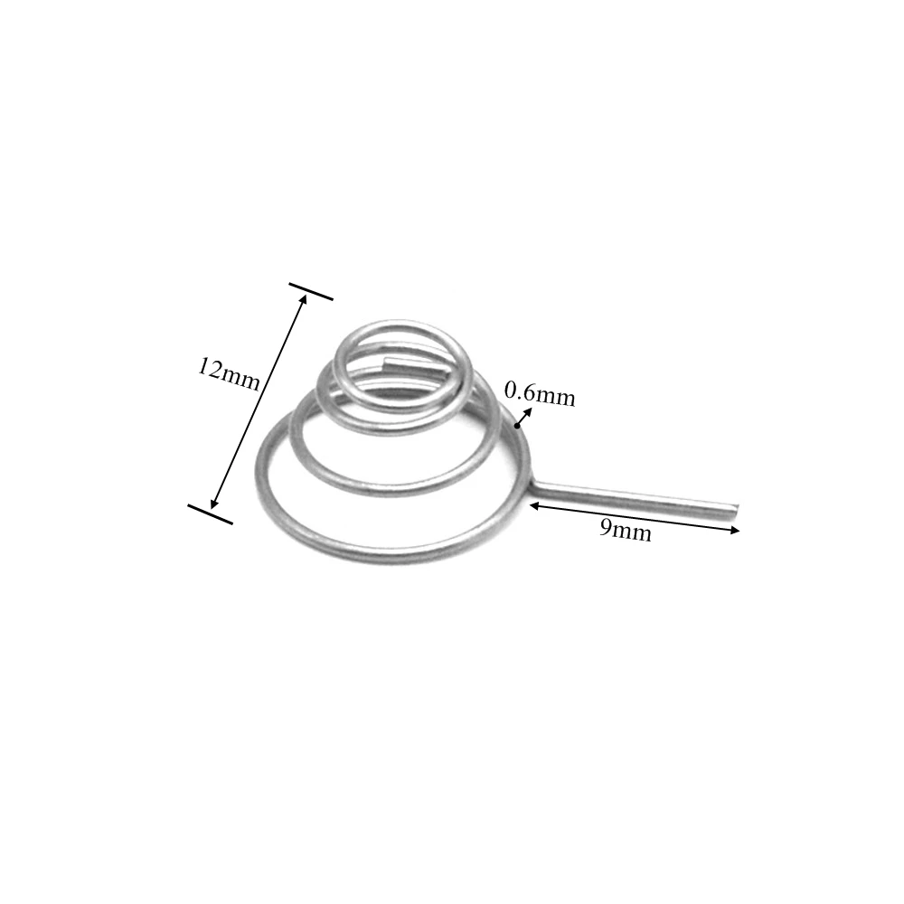 

100pcs Battery Spring 0.6mm Wire Diameter Nickel Plating Spring 50 Pair positive and negative Factory Direct Wholesale