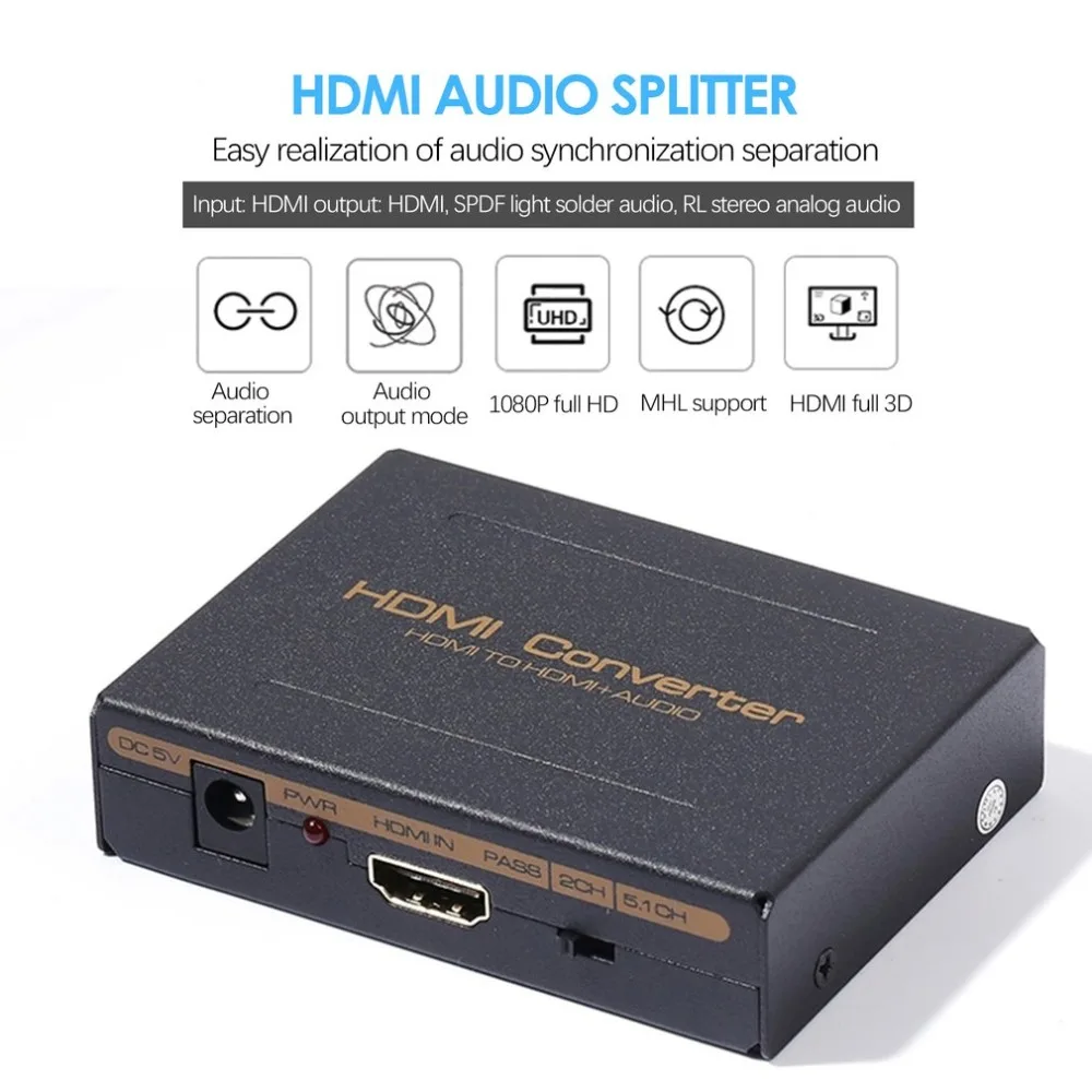 

HDMI Audio Splitter Audio Video Decoder FDDI 2.1 5.1 Amplifier AC3 DTS hifi