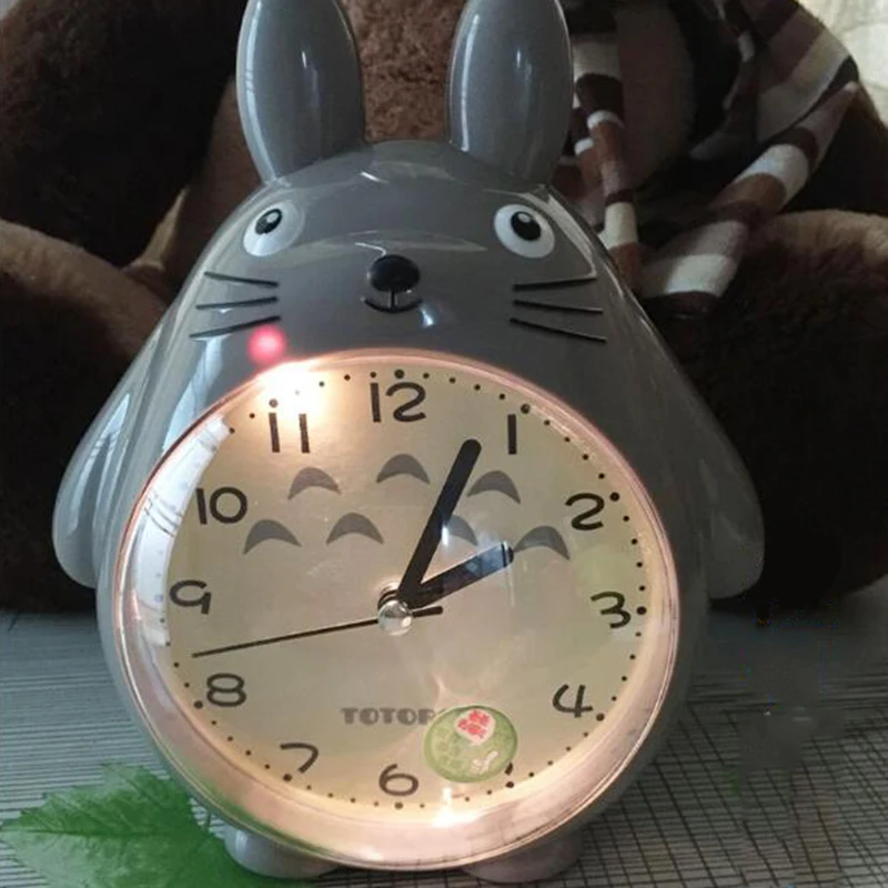 Детский будильник QMJHVX Totoro Детские прикроватные часы для спальни настольные с