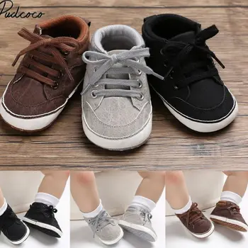 

2020 Brand New Infant Baby Girl Shoes Newborn Soft Sole Sneaker Cotton Crib Shoes Sport Casual Warm First Walkers For 0-18month