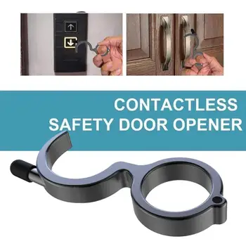 

EDC Door Opener Portable Kooty Key Hook Tool Avoide Contact Non-contact Hygiene Aseptic Hand Press Elevator Tool