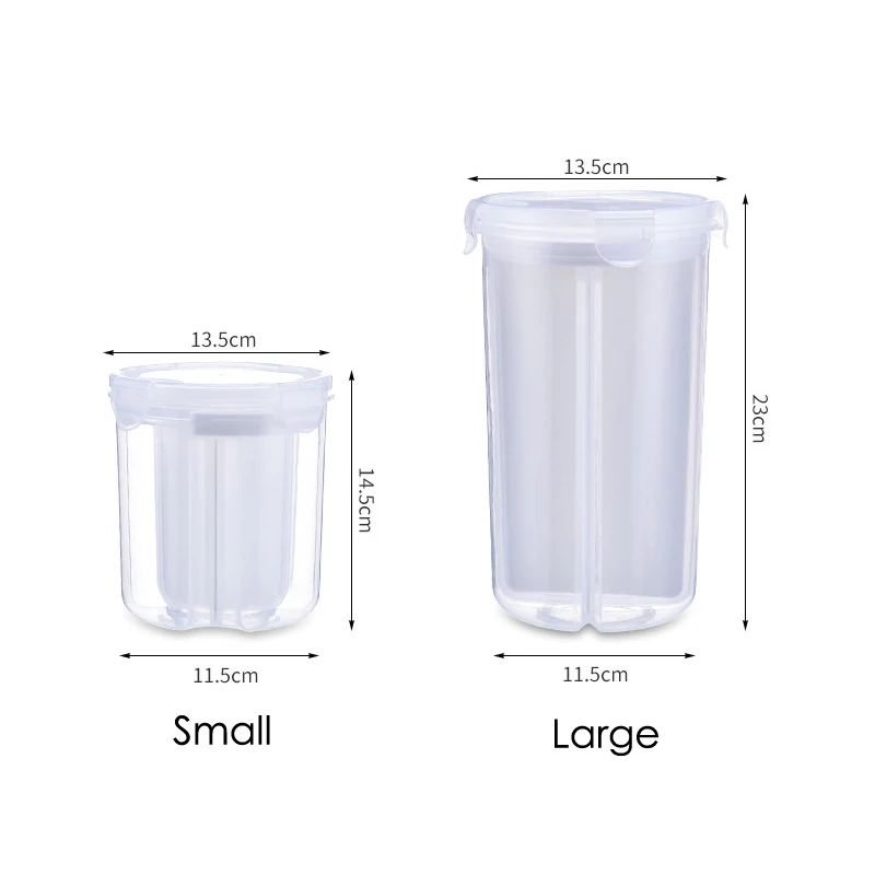 Пластиковый контейнер для хранения пищевых продуктов крышка банки вращающийся