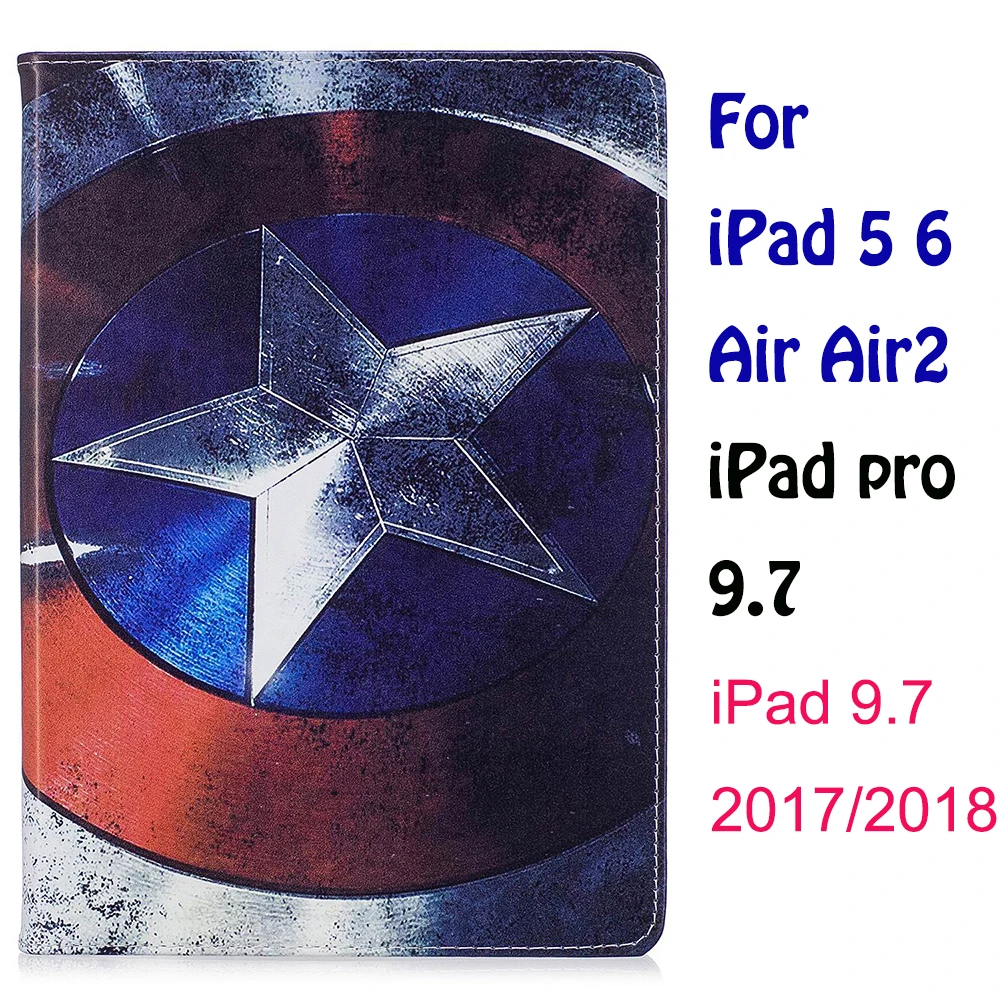 Чехол для ipad 4 air 2 ipad 9,7 ipad mini 1/2/3/4/5 Pro Movie Marvel Мстители эндгейм Тор стенд coque capa Cover - Цвет: as photo