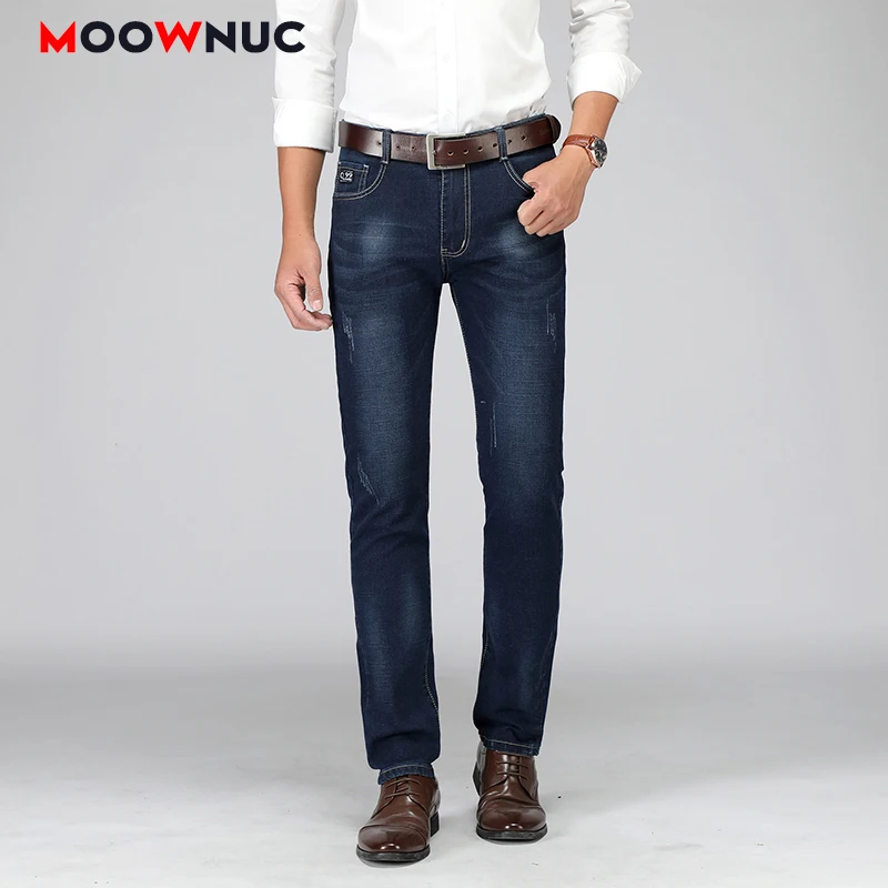 

Sweatpants Streetwear Jeans Male Trousers MOOWNUC Autumn Pants Classic Skinny Denim Jeans For Men Slim Designer Casual Straight