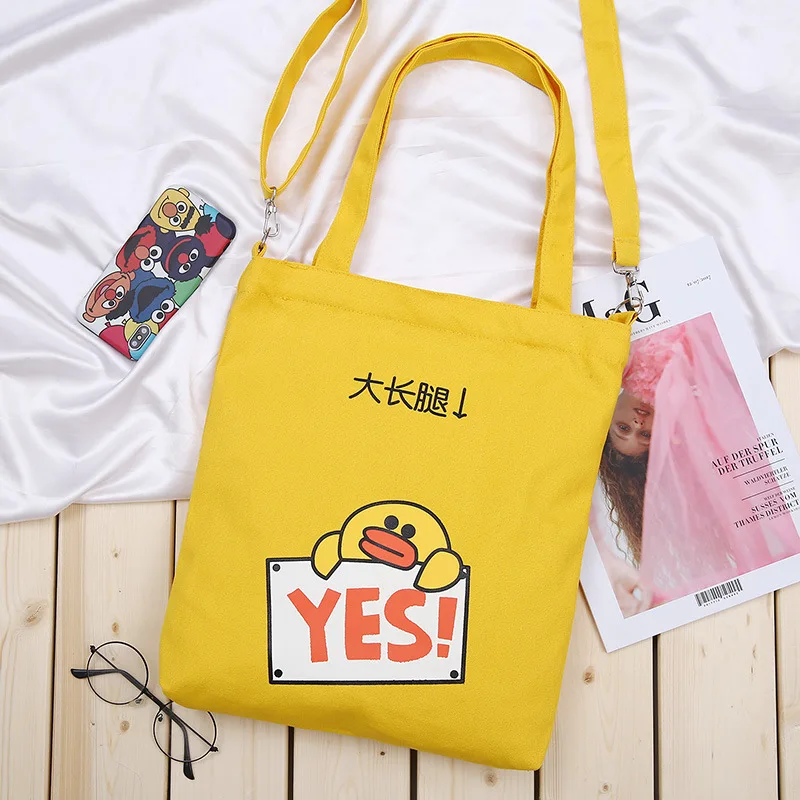 

New Style Japanese Korean Mori Girl Line Solid Color Canvas Single-shoulder Bag for Women Simple Versatile Origional Hipster Sho
