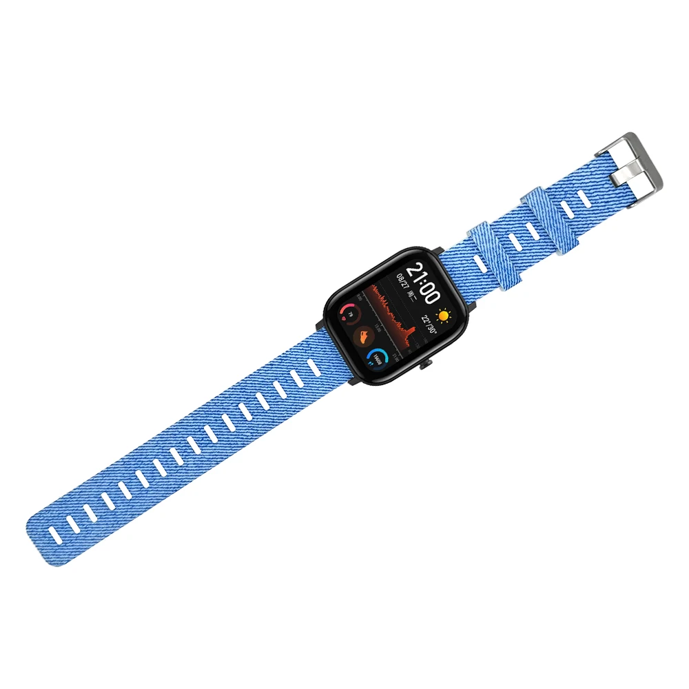 FIFATA 20 мм силиконовый браслет для Xiaomi Amazfit GTS ремешок для Amazfit GTR 42 мм/Amazfit Bip смарт-браслет для Garmin HR