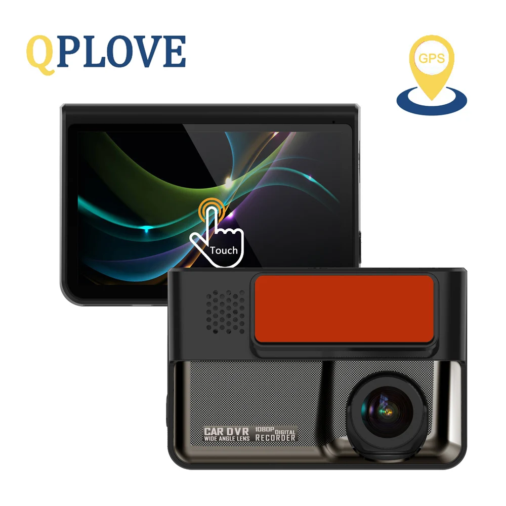 QPLOVE, новинка, 3,0 дюймов, ips экран, Dashcam HD 1080 P, Автомобильный видеорегистратор, 170 градусов, встроенный датчик гравитации, поддерживает контроль движения, циклическая запись