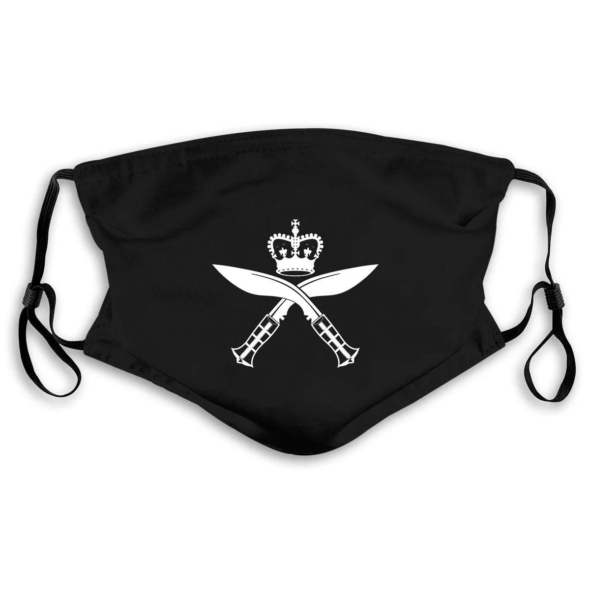 GURKHA INSIGNIA KUKRI полк Вдохновленный армейский логотип для взрослых Новая маска рта