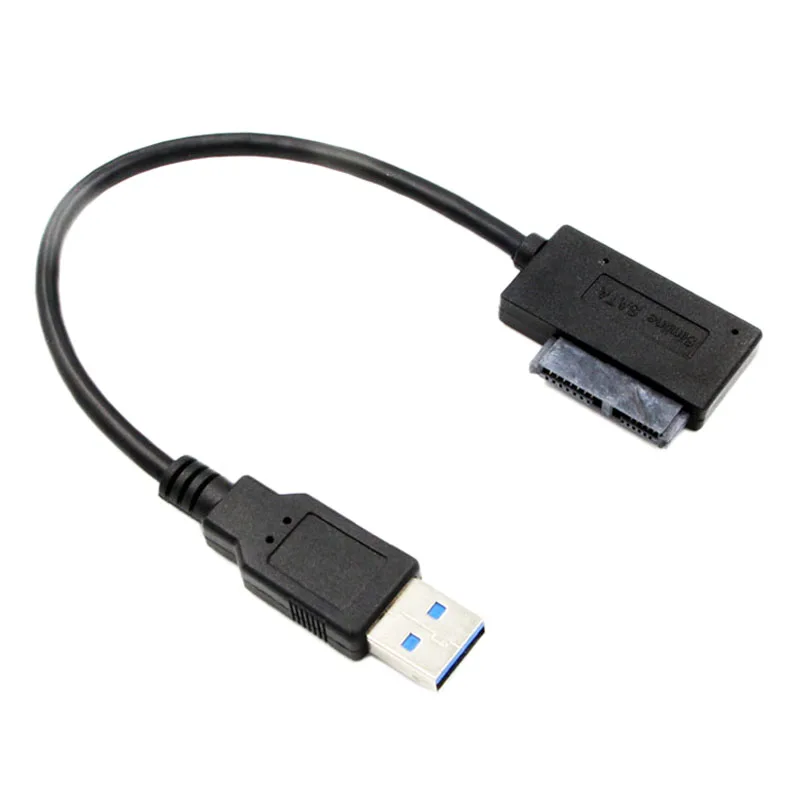  Professional USB 3.0 to 7+6 13Pin SATA Cable Indicator for Notebook's DVD/CD-ROM for HDD Caddy Driv