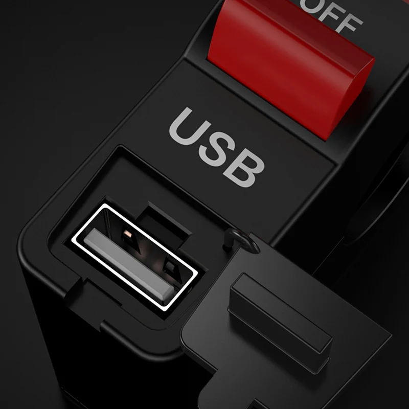 Мотоцикл USB зарядное устройство Водонепроницаемый 12В Быстрый Зарядное устройство для мобильного телефона мотоцикл поставки S55