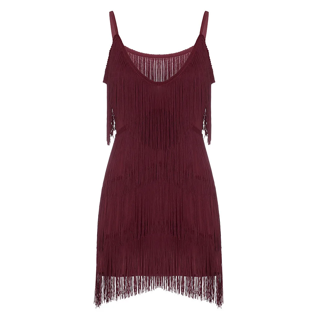 Вечернее платье vestidos mujer, модное женское платье с глубоким v-образным вырезом и открытой спиной, с кисточками, комбинированное дизайнерское сексуальное платье женски#251102