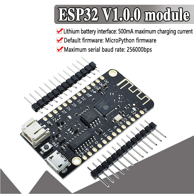 Для WEMOS Lite ESP32 V1.0.0 Wifi Bluetooth макетная плата антенна ESP-32 CH340C Rev1 micropyton 4MB Micro USB для arduino