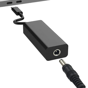 

Converter Intelligent 65W Adapter Cable Mobile Phone Charge Connector Power Plug DC 5.5x2.5mm To Type C Accessories Laptop
