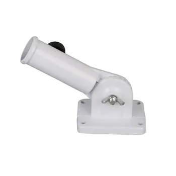 

Patio Aluminium Garden Decor Yard Portable Outdoor Flag Pole Holder With Screws Wall Mounted Adjustable Display Bracket