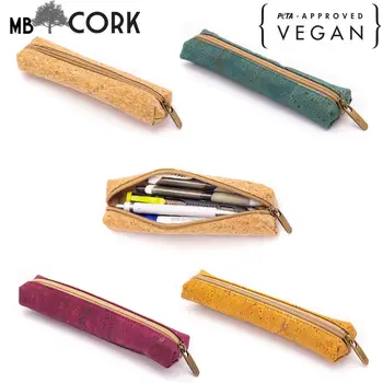 

Pencil case made from cork, pen bag BAG-408