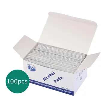 

100pcs Disposable Alcohol Sterilized Cotton 70% Alcohol Cotton Non Woven Disinfection Cotton Sheet One Time Use 1 Box