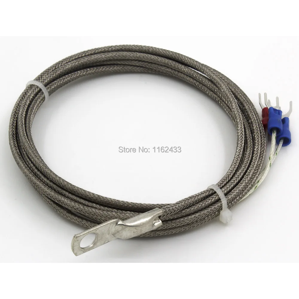 FTARR02 PT100 type 4m metal screening cable 6mm diameter hole ring head RTD temperature sensor | Инструменты