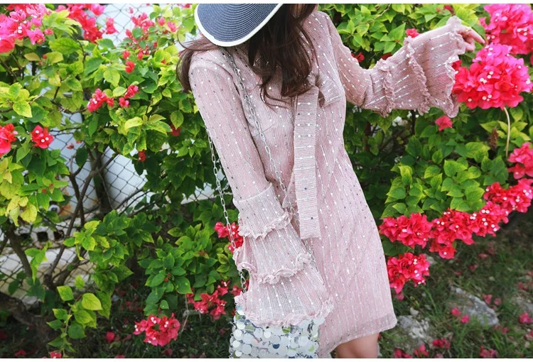 Robe новые платья на тонких бретельках сексуальные аппликации кружева вечерние рукава-фонарики пэчворк летнее платье Элегантное кружево полный бант