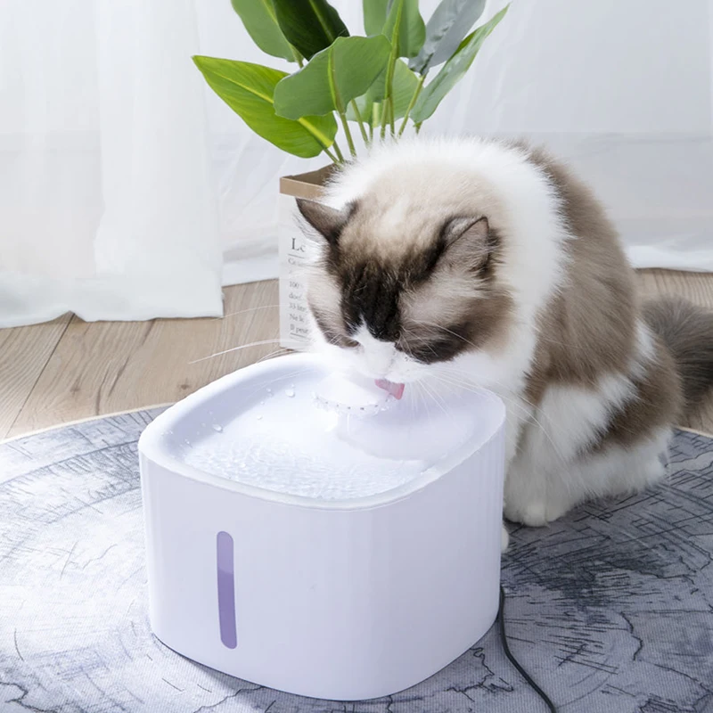 Mute Automatic Cat Water Fountain Filter Indoor 3L Drinker for Dispenser Dog Pet Drinking Cats Feeder | Дом и сад