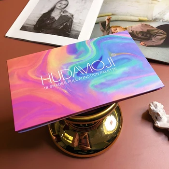

HUDAMOJI 18 Color Eyeshadow Pallete Professional Soft Glam Matte Eyeshadow Glitter Long Lasting Waterproof Makeup Pallete TSLM2