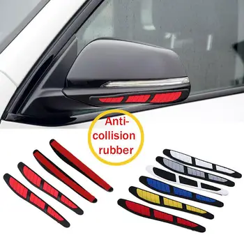 

4Pcs The New durable Car Door Edges Rearview Mirror Guard Strip Protector Anti-collision waterproof Sticker adhesive tape