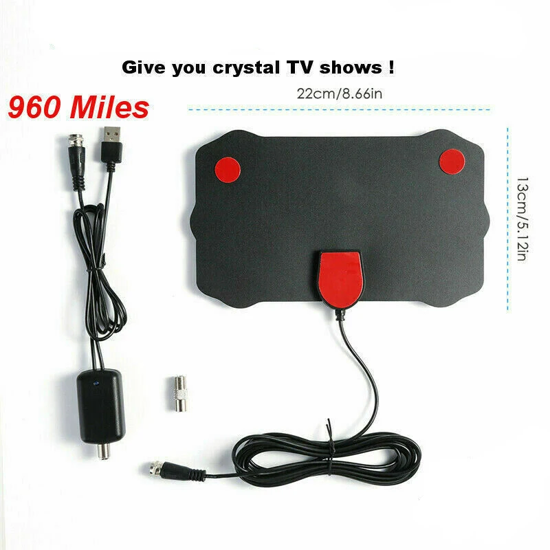 960 миля диапазонная антенна ТВ цифровая HD HDTV 1080P 4K комнатная антенна