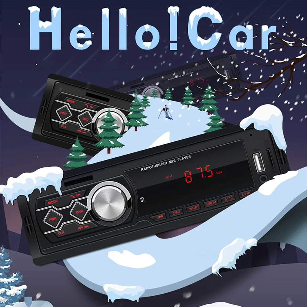 

Vehical MP3 Player Truck With Speaker Auto Car Mount Audio Box Music Center Control FM Radio Universal Digital Display Stereo