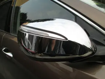 

For Hyundai IX45 New Santa FE 2013 14 15 16 17 ABS Chrome 2pcs Car Rearview Mirror Molding Trim Side Mirror Cover Protectors