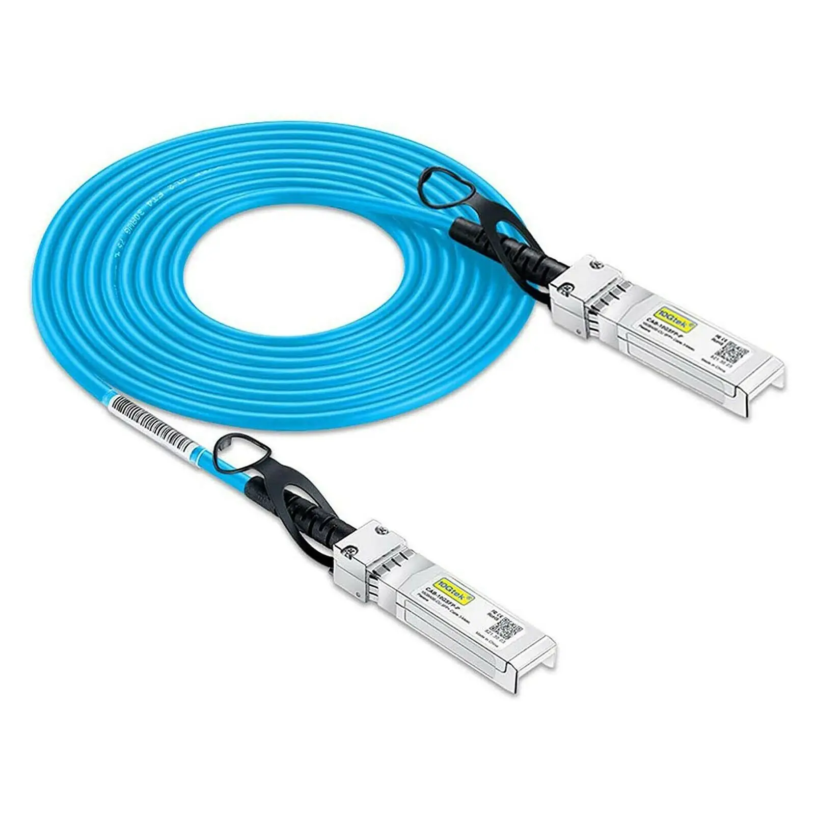 [Blue] Colored 10G SFP+ DAC Cable - Twinax SFP Cable for Cisco SFP-H10GB-CU0.5M, Arista, Ubiquiti, ZTE Devices, 0.5-Meter(1.6ft)