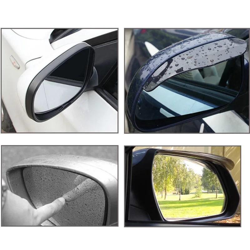 

Car Styling Rearview Mirror Rain Eyebrow Stickers for Audi A4 B5 B6 B8 A6 C5 C6 A3 A5 Q3 Q5 Q7 BMW E46 E39 E90 E36