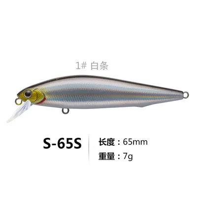 Fishing Lure hard bait minnow 80mm 10g 65mm 7g sinking long casting shovel Red-tailed squid yindao - Цвет: 001