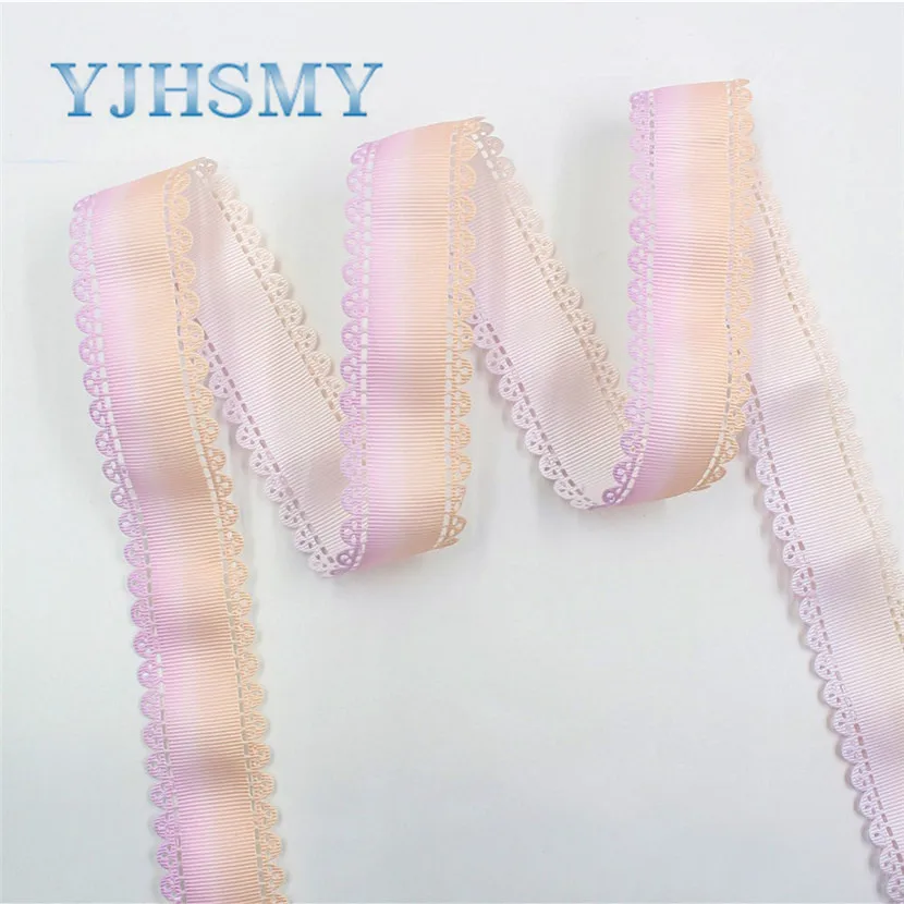 YJHSMY I-19625-1480, 10 ярдов, горячая 30 мм полые твердые двухсторонние ленты, ленты ремесла лук кепки аксессуары и украшения - Цвет: I-19625-1487