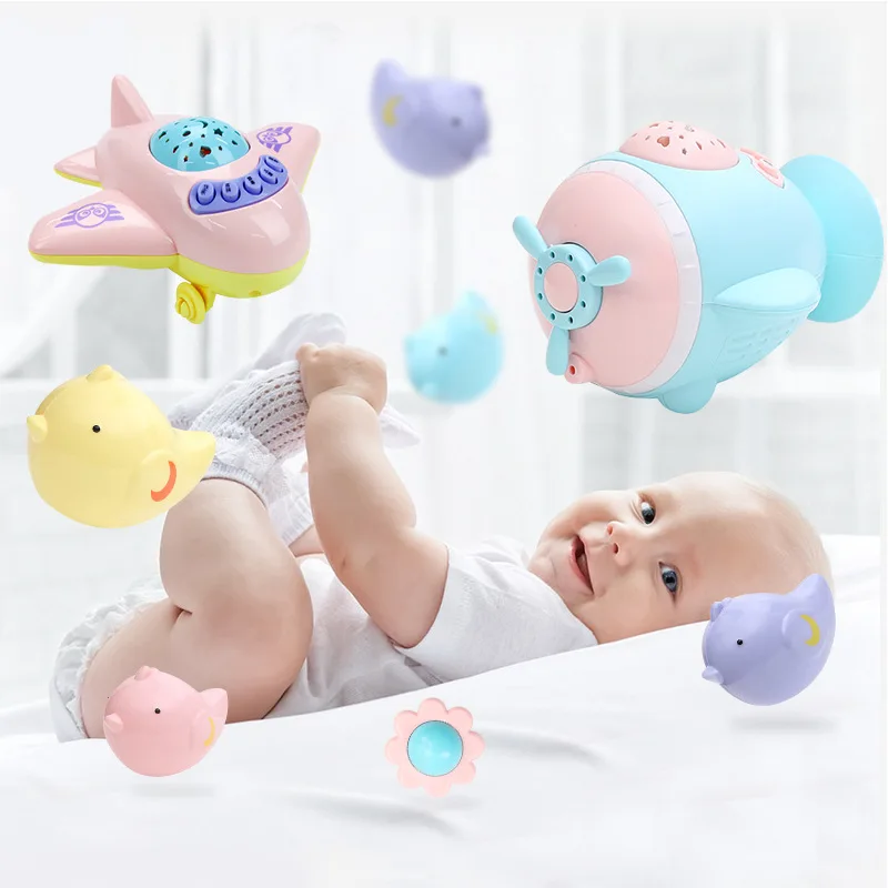 

Newborns Bed Bell 0-1-Year-Old Toy 3-6-12 Month Baby Music Rotating Educational Rattle Bedside Bell