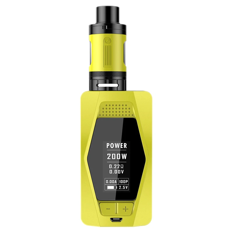 Yellow Горячая XD-220W набор Vape с 4 мл атомайзером электронная сигарета 220 Вт Vape коробка мод Hw4 катушка головка электронная сигарета испаритель - Цвет: Yellow