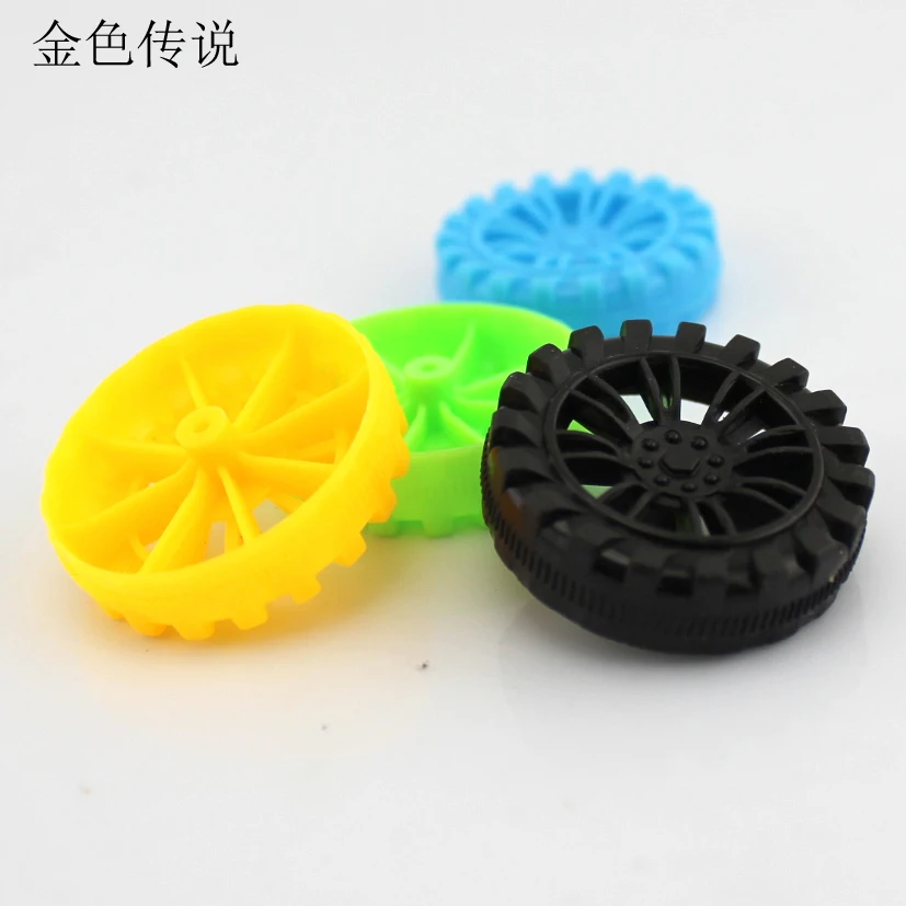 2*45 мм узкое пластиковое колесо diy модель ручной работы игрушечные шестеренки веселый материал, аксессуары для поделок
